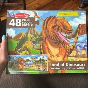 Brand New-Melissa and Doug Land of Dinosaur Puzzle